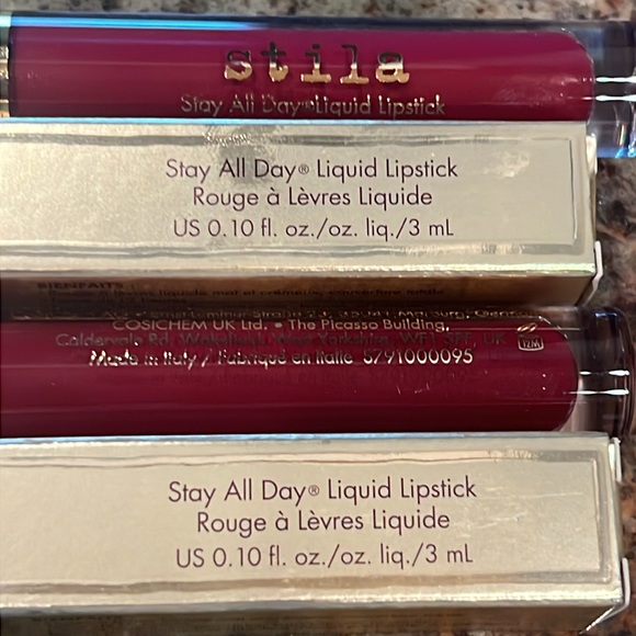 Stila Stay All Day Liquid Lipstick Bundle of 2 Bacca NIB - Picture 2 of 3